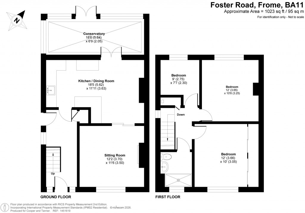 Floorplans For Foster Road, Frome, Somerset