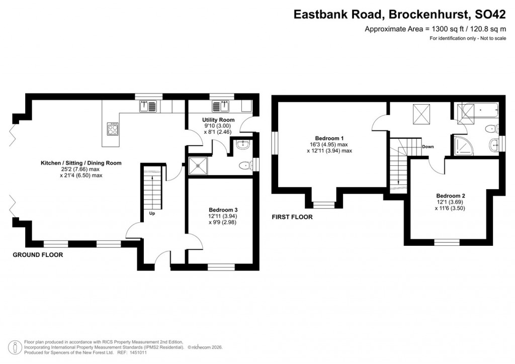 Floorplans For Eastbank Road, Brockenhurst, SO42