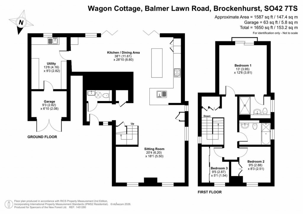 Floorplans For Balmer Lawn Road, Brockenhurst, SO42