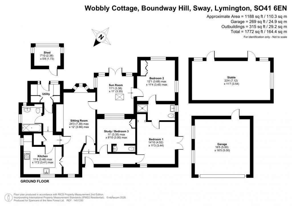 Floorplans For Boundway Hill, Sway, Lymington, SO41