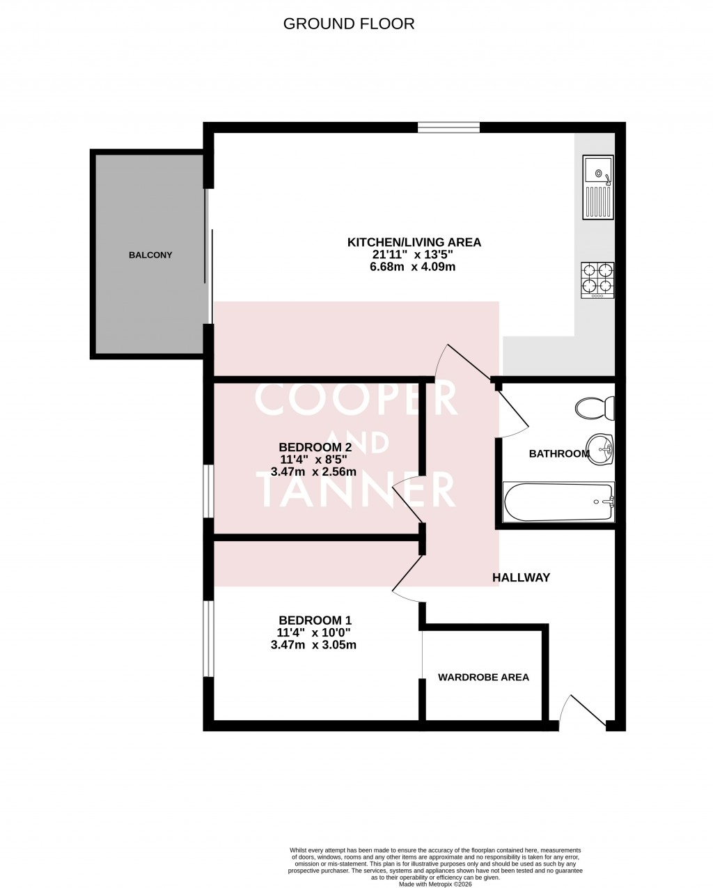 Floorplans For Lime Tree Square, Street, Somerset