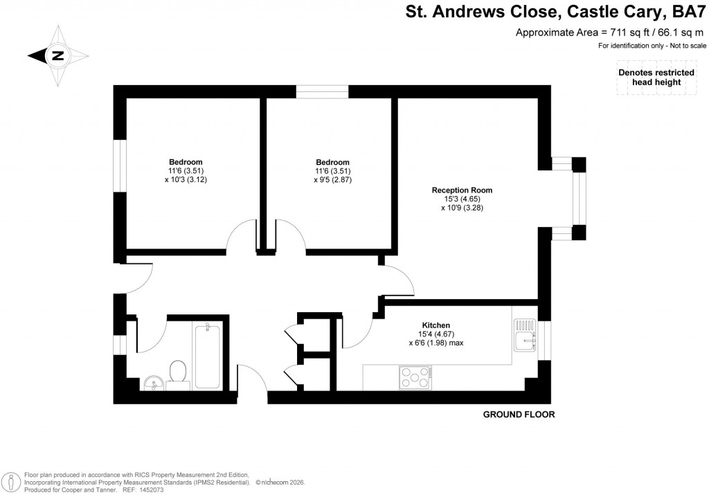 Floorplans For St Andrews Close, Castle Cary, Somerset