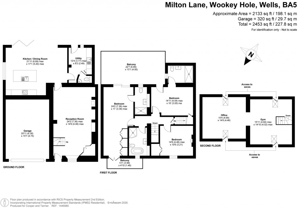 Floorplans For Wookey Hole, Wells, Somerset
