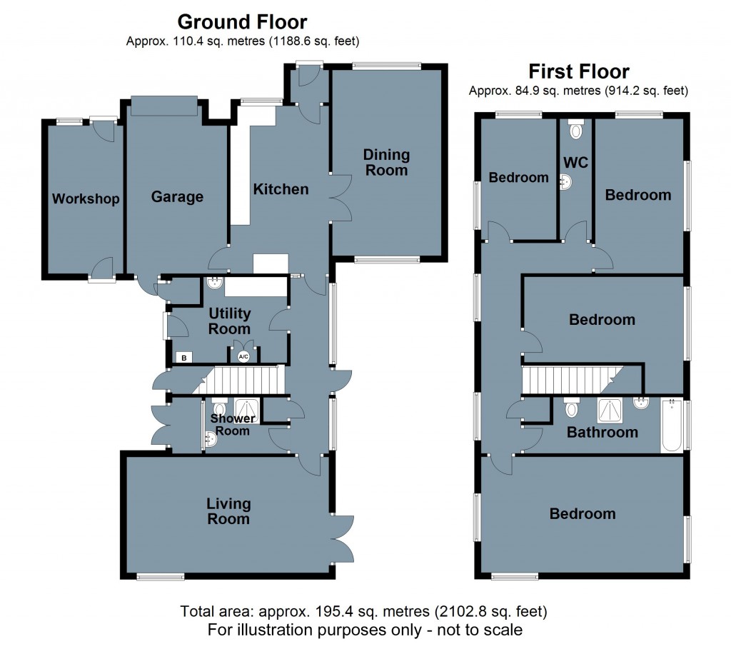 Floorplans For Ballards Hill, CROWHURST, East Sussex