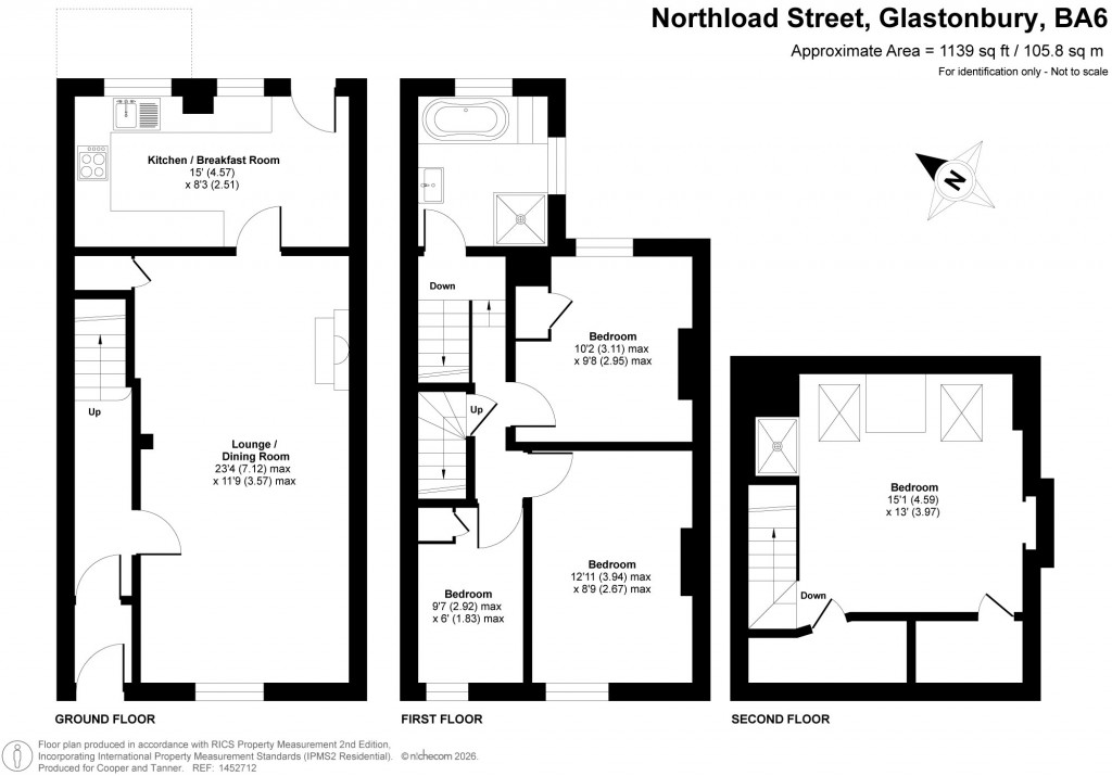 Floorplans For Glastonbury, Somerset