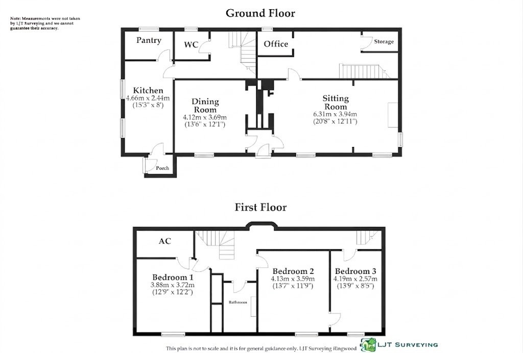 Floorplans For Fish Street, Bransgore, Christchurch, BH23