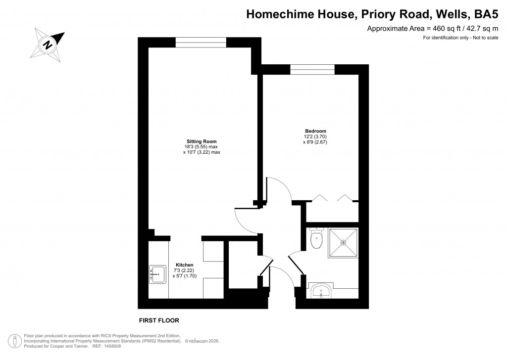 Floorplans For Priory Road, Wells, Somerset