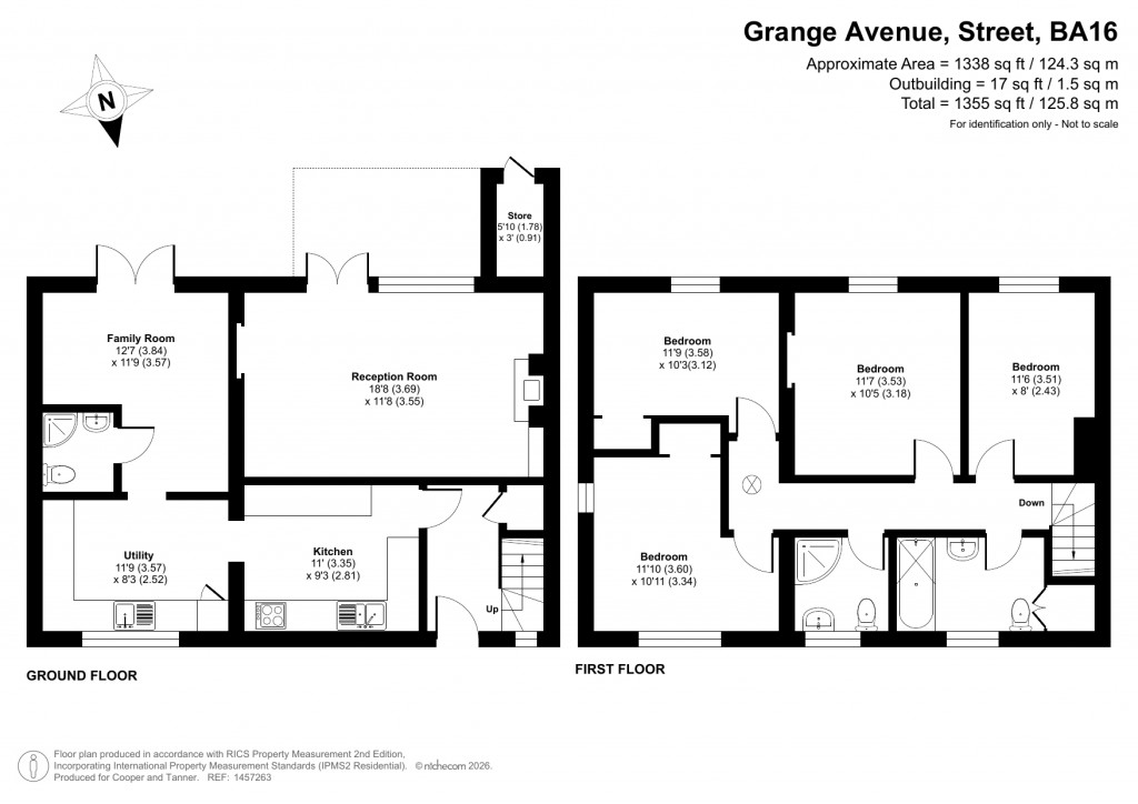 Floorplans For Grange Avenue, Street, Somerset