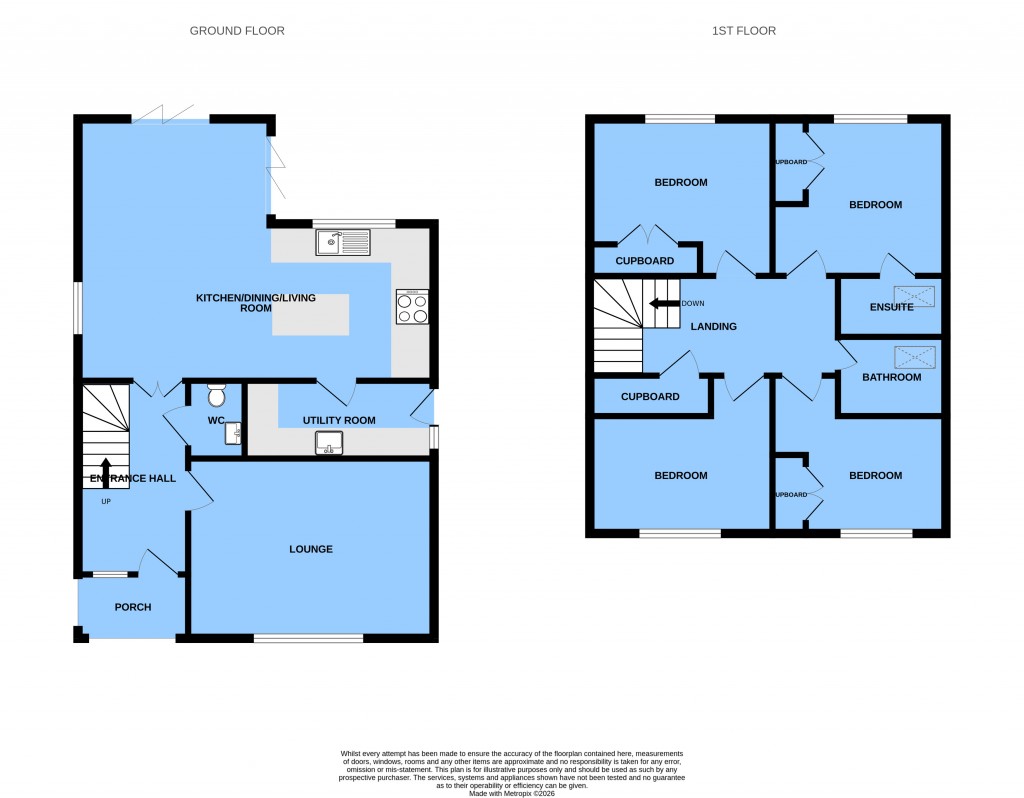 Floorplans For Westfield, East Sussex