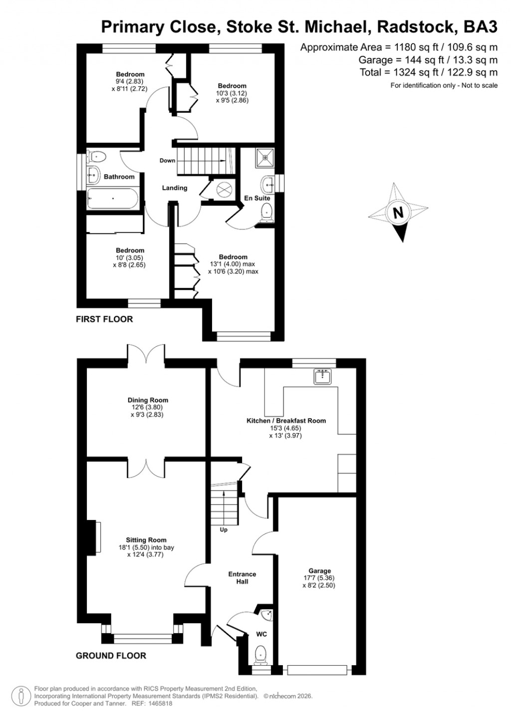 Floorplans For Stoke St Michael, Radstock, Somerset