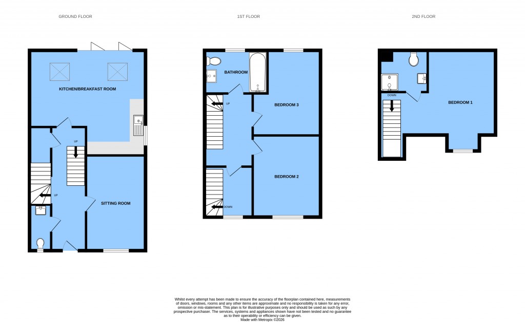 Floorplans For Mountfield, East Sussex