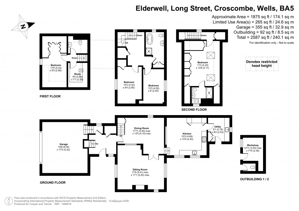 Floorplans For Croscombe, Wells, Somerset