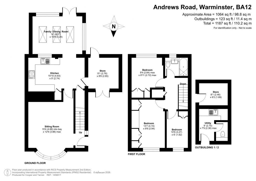 Floorplans For St Andrews Road, Warminster, Wiltshire
