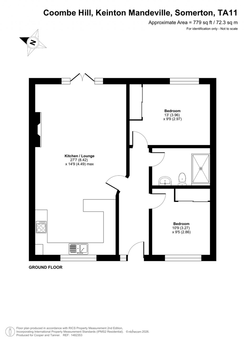 Floorplans For Keinton Mandeville, Somerton, Somerset