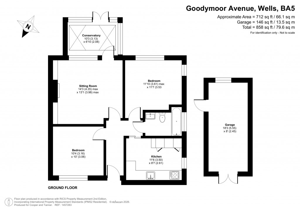 Floorplans For Goodymoor Avenue, Wells, Somerset