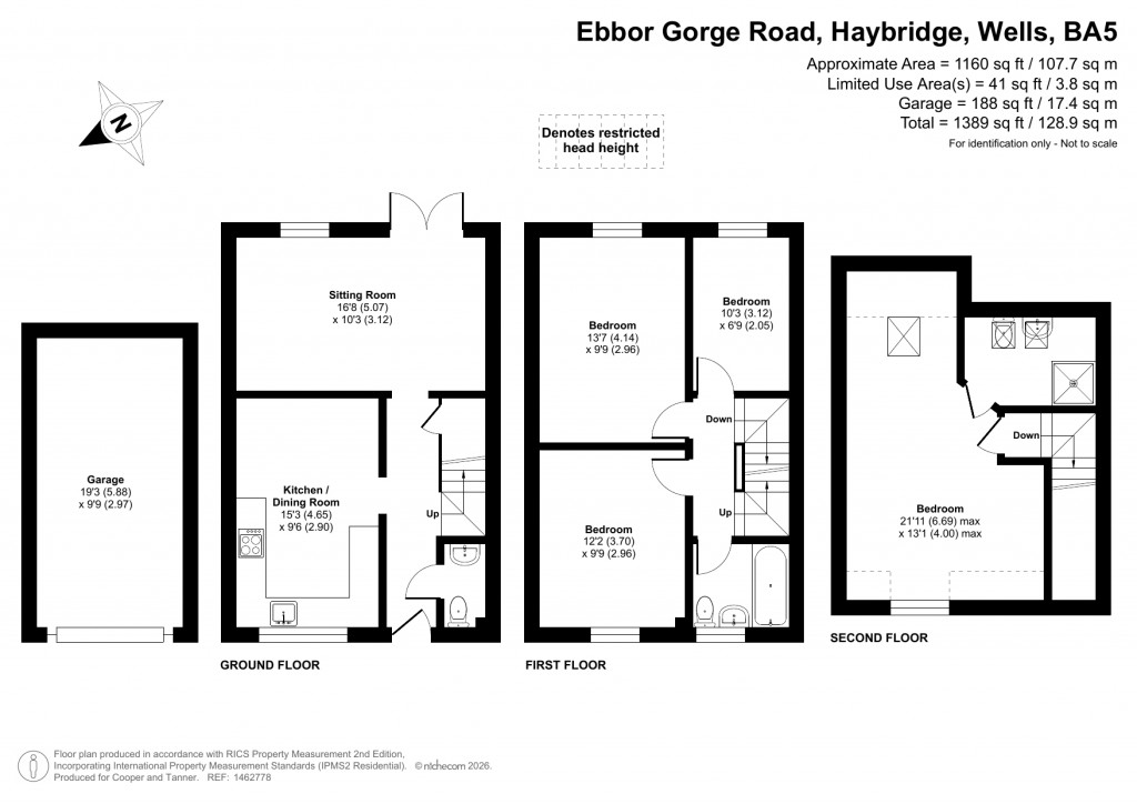 Floorplans For Haybridge, Wells, Somerset