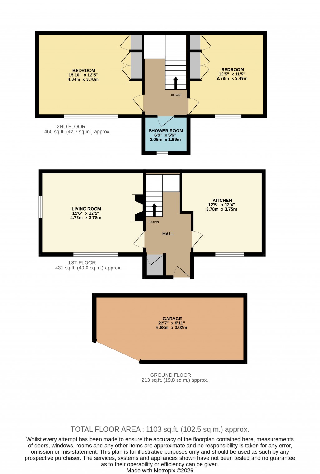 Floorplans For The Lippiatt, Cheddar, Somerset