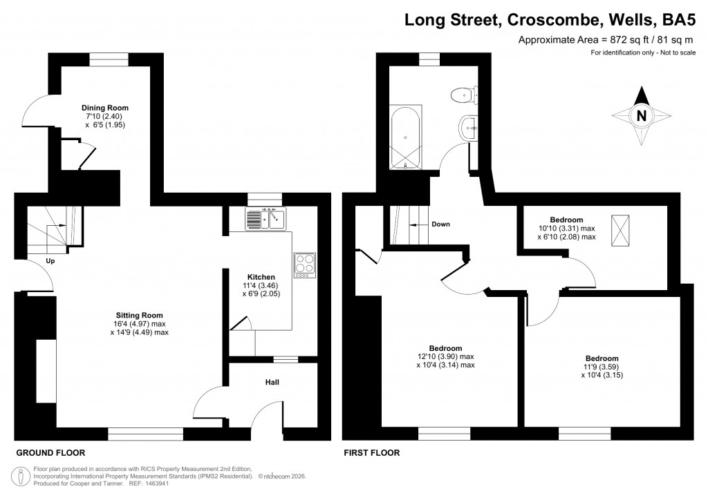 Floorplans For Croscombe, Wells, Somerset