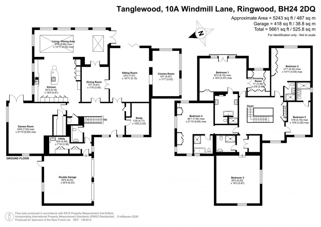 Floorplans For Windmill Lane, Avon Castle, Ringwood, BH24