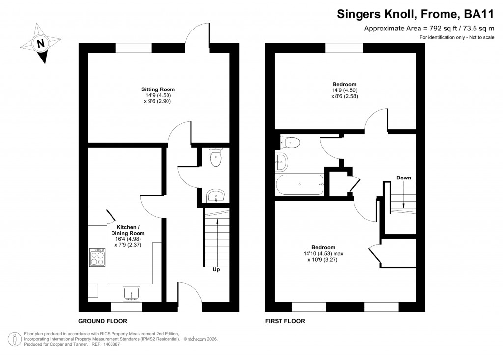 Floorplans For Singers Knoll, Frome, Somerset