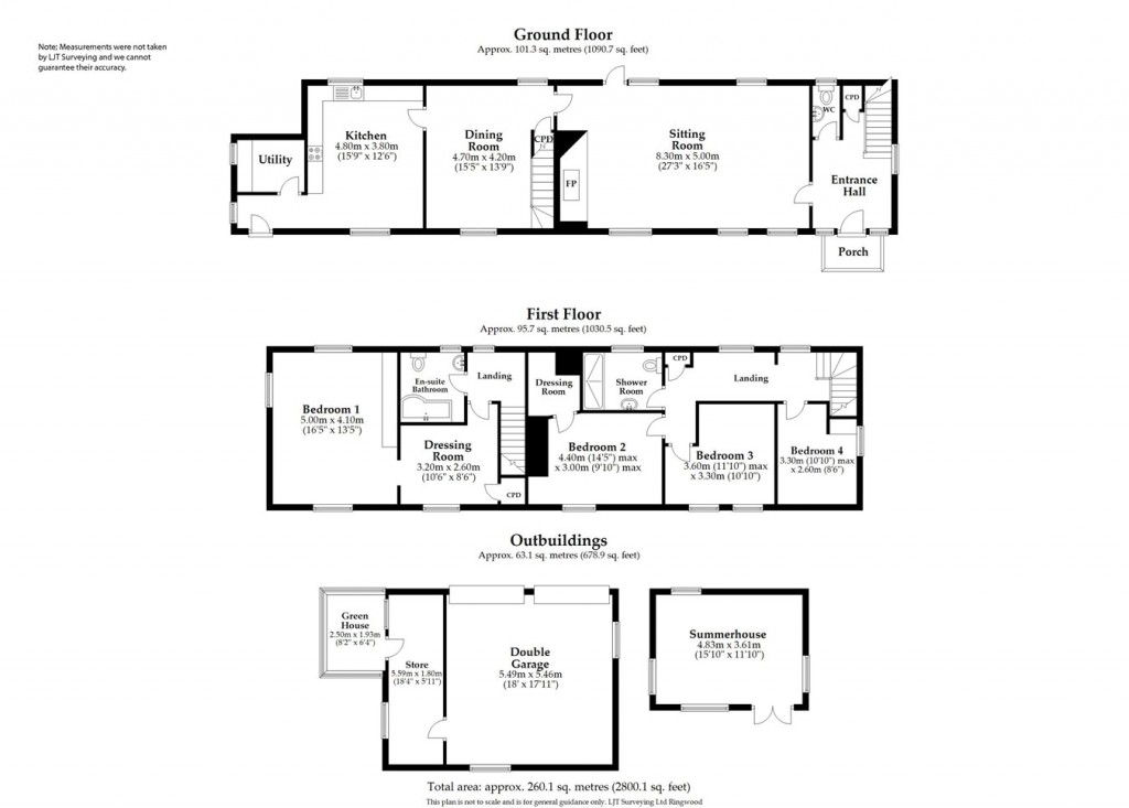 Floorplans For The Marsh, Breamore, Fordingbridge, SP6