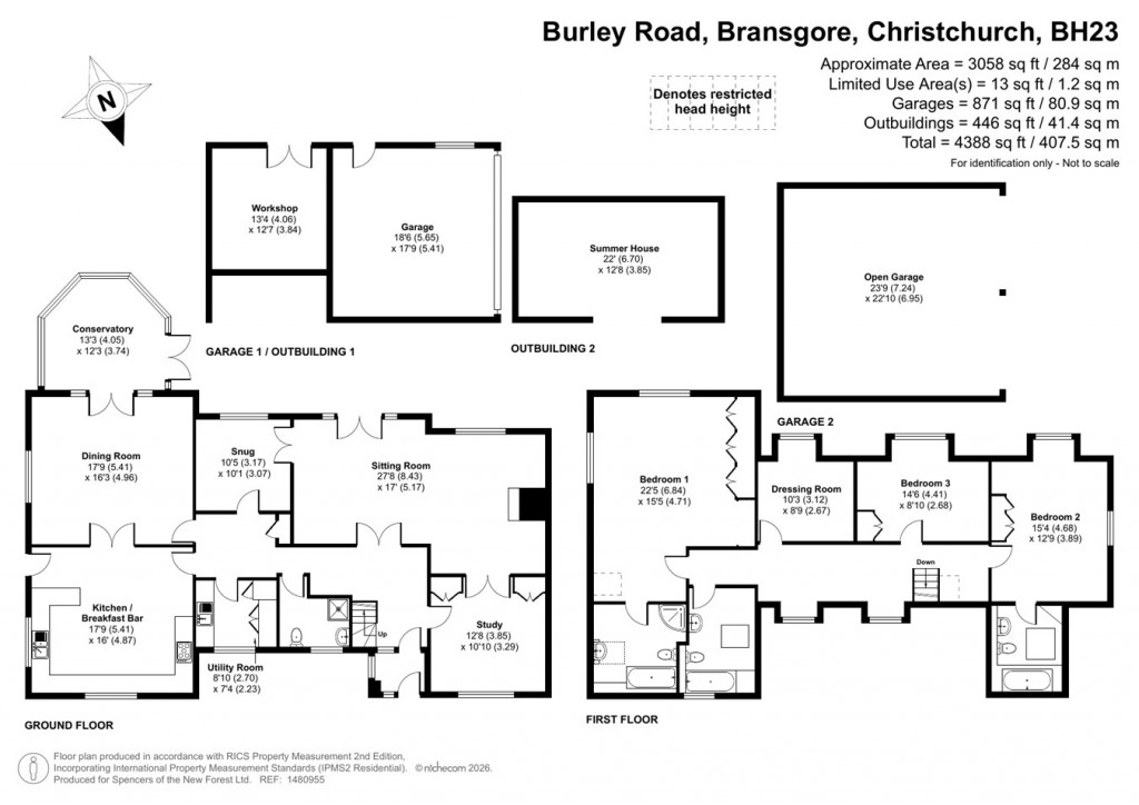 Floorplans For Burley Road, Bransgore, BH23
