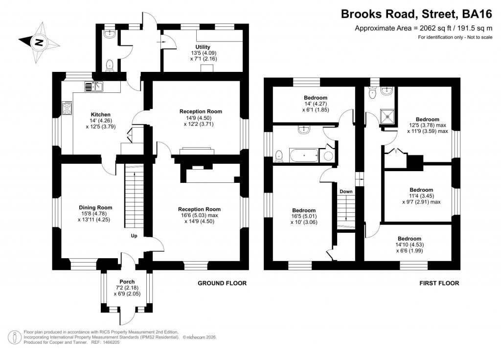 Floorplans For Brooks Road, Street, Somerset