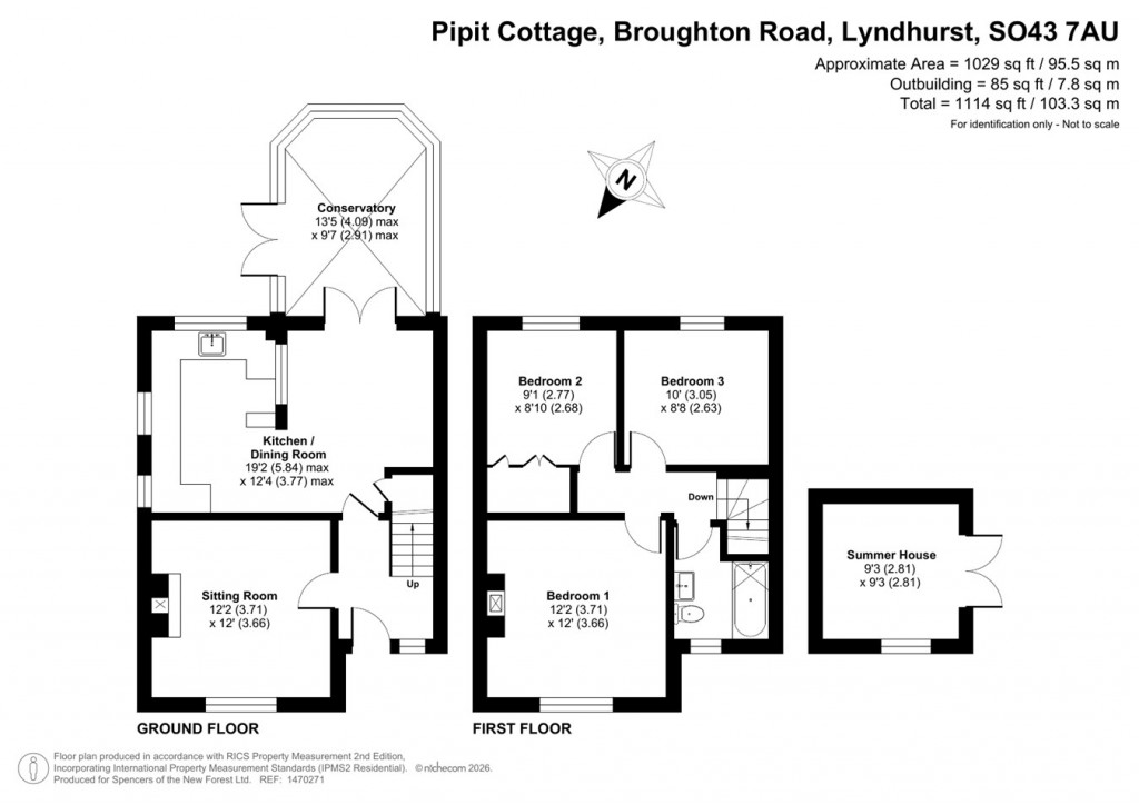 Floorplans For Broughton Road, Lyndhurst, SO43
