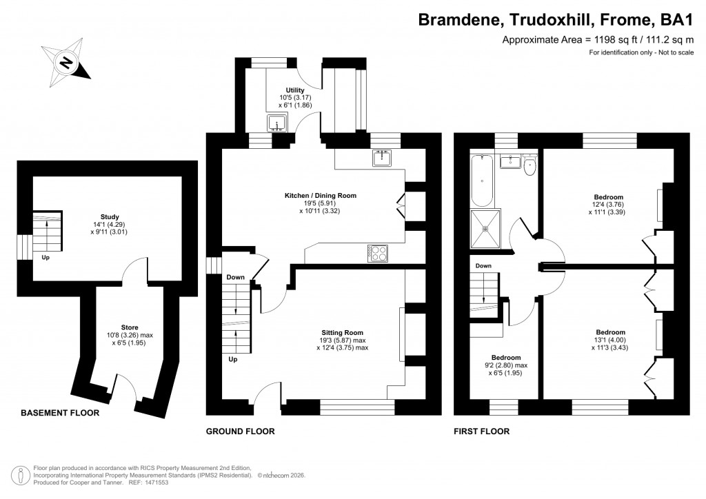 Floorplans For Trudoxhill, Frome, Somerset