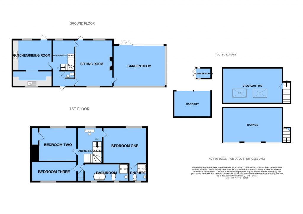 Floorplans For Frickley Lane, Battle, East Sussex