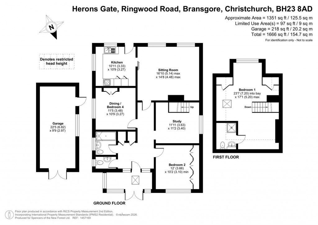 Floorplans For Ringwood Road, Bransgore, Christchurch, BH23