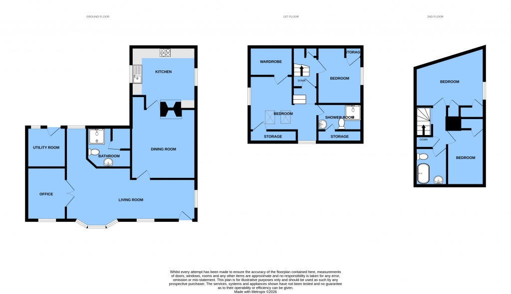Floorplans For Ewhurst Green, East Sussex
