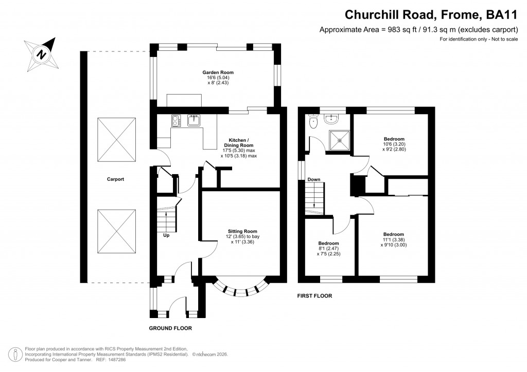 Floorplans For Churchill Road, Frome, Somerset