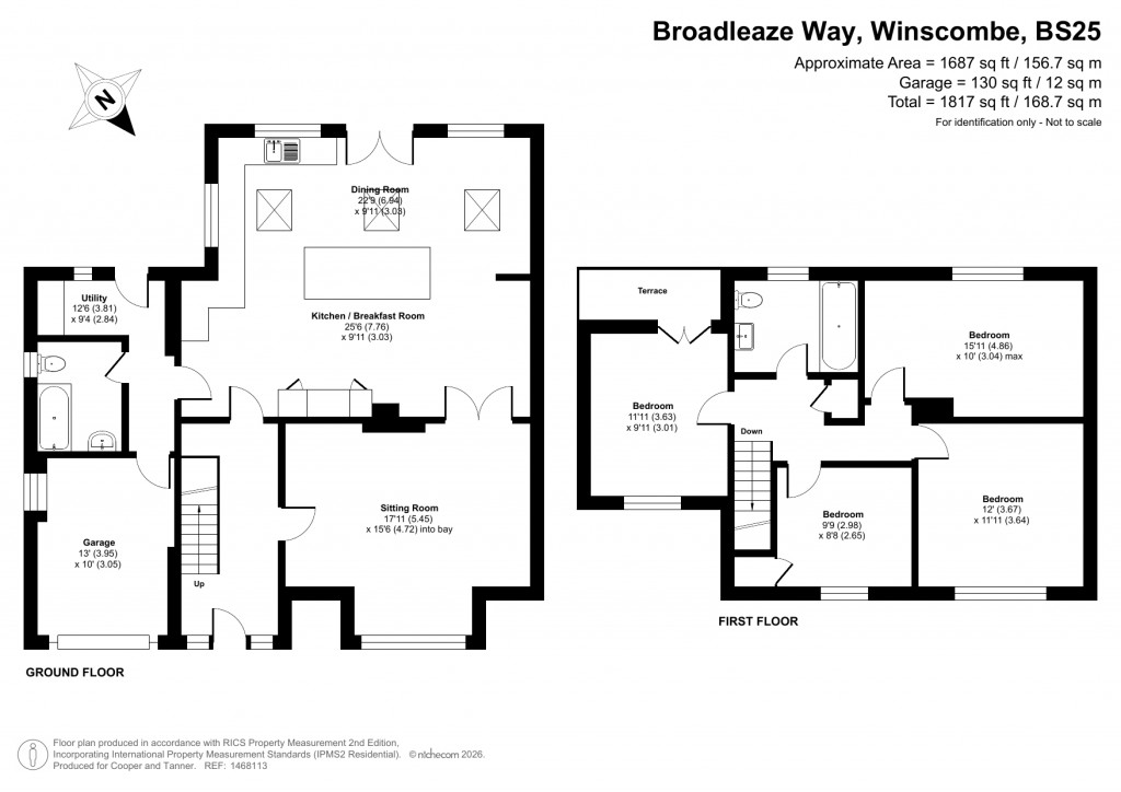 Floorplans For Broadleaze Way, Winscombe, Somerset