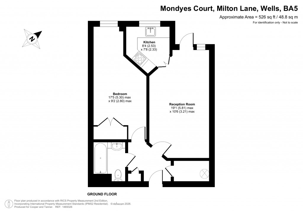 Floorplans For Milton Lane, Wells, Somerset