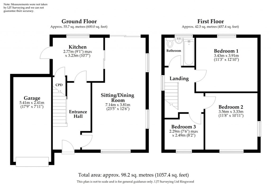 Floorplans For Greenacres, Downton, Salisbury, SP5