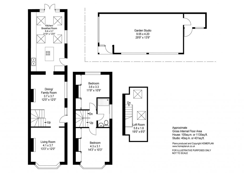 Floorplans For Burrard Grove, Lymington, SO41