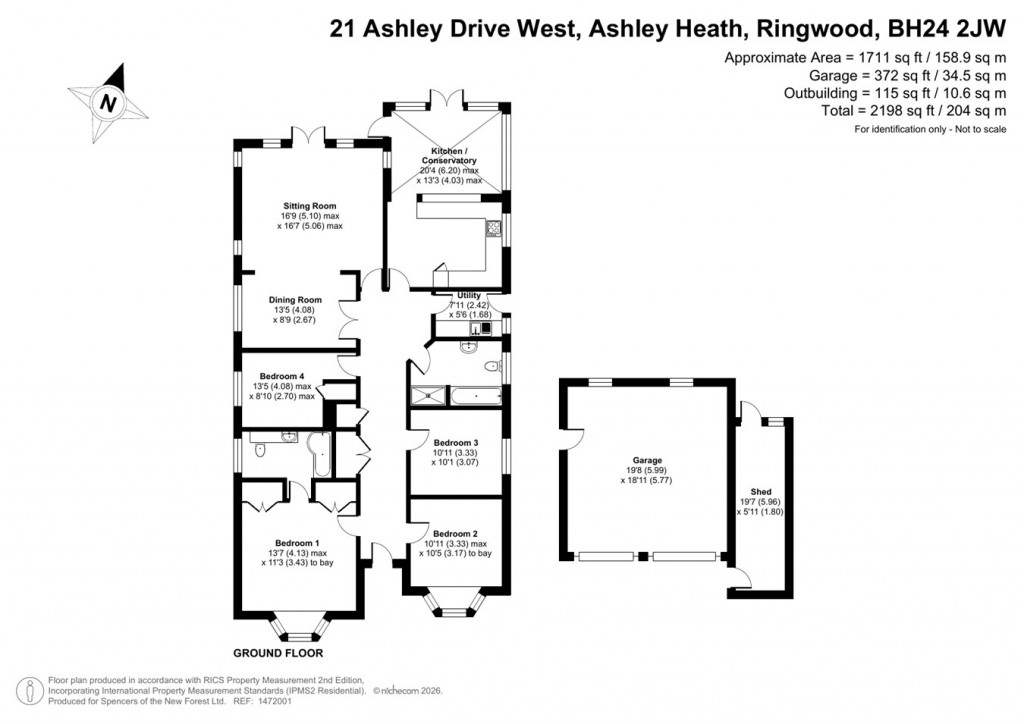 Floorplans For Ashley Drive West, Ashley Heath, Ringwood, BH24