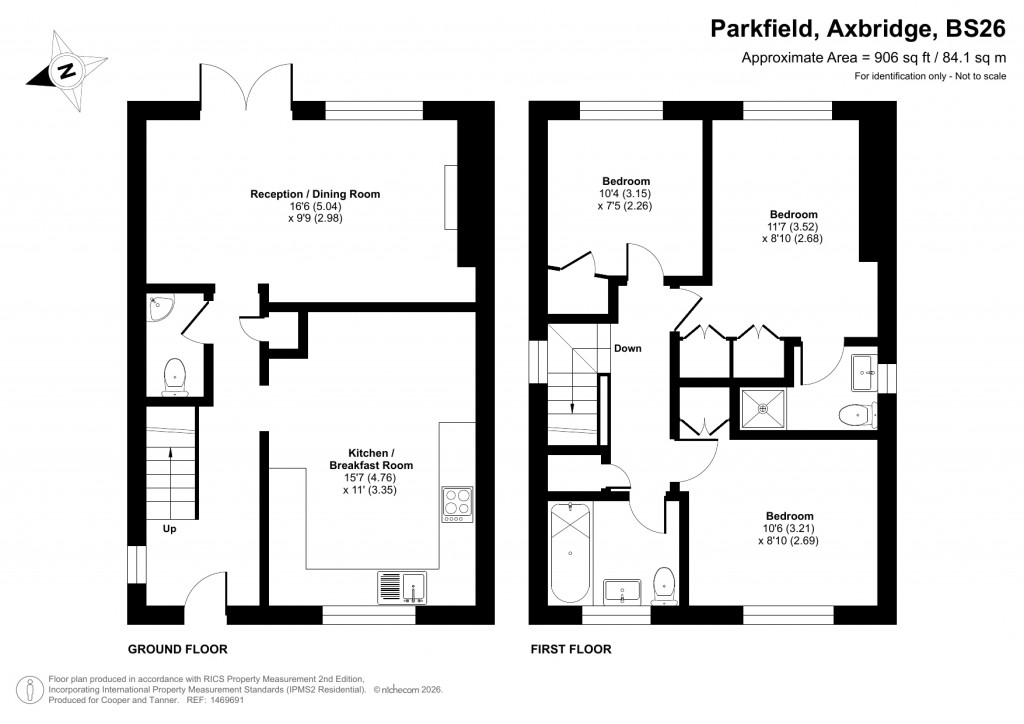 Floorplans For Parkfield, Axbridge, Somerset