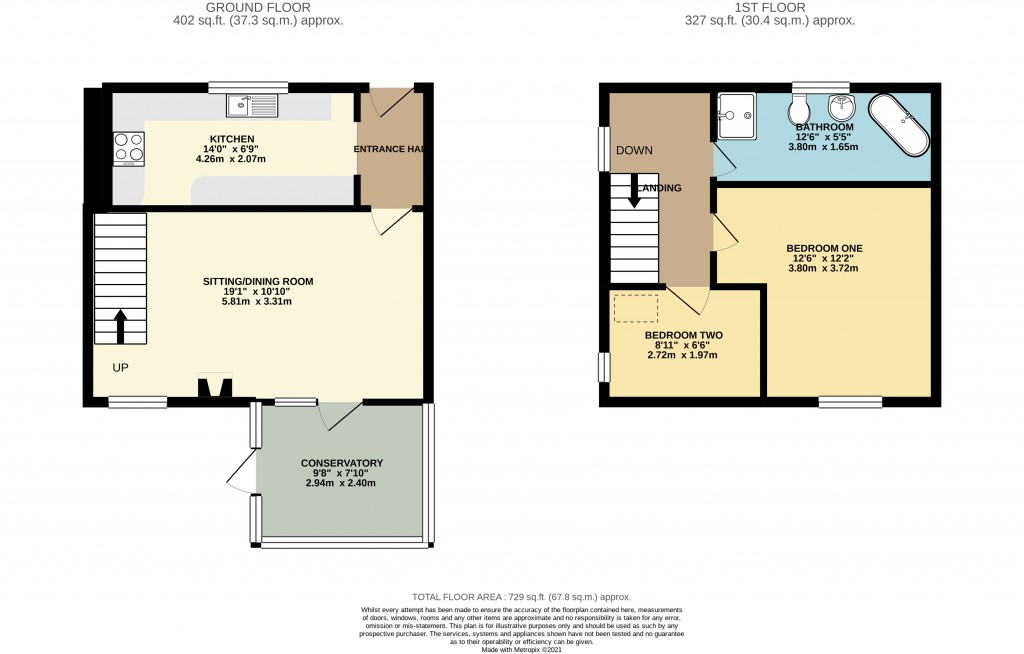 Floorplans For Manor Road, Cossington, Somerset
