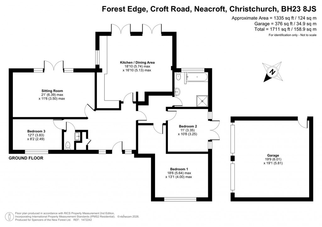 Floorplans For Croft Road, Neacroft, Christchurch, BH23