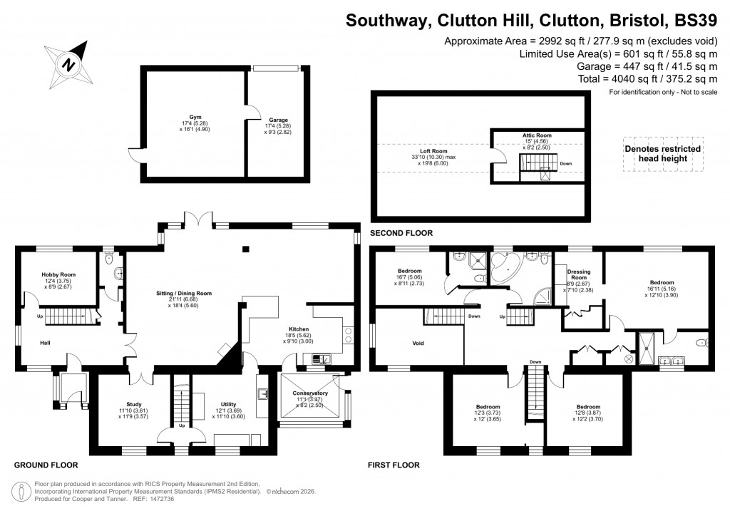 Floorplans For Clutton Hill, Clutton, Bath And North East Somerset
