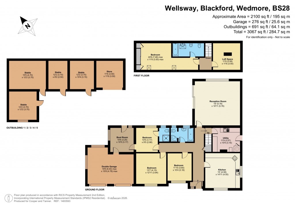 Floorplans For Blackford, Wedmore, Somerset