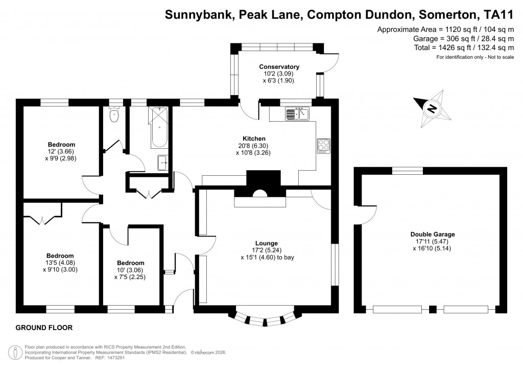 Floorplans For Compton Dundon, Somerton, Somerset