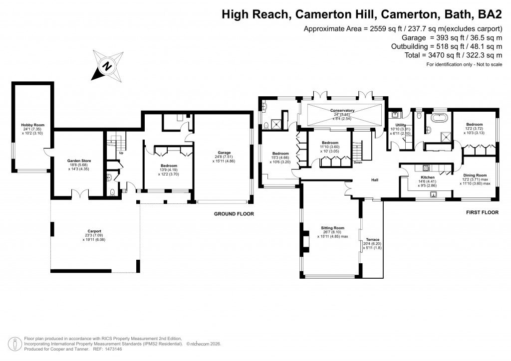 Floorplans For Camerton, Bath, Somerset
