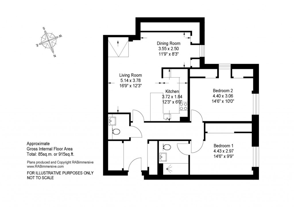 Floorplans For Lymington Gate, Stanford Hill, Lymington, SO41
