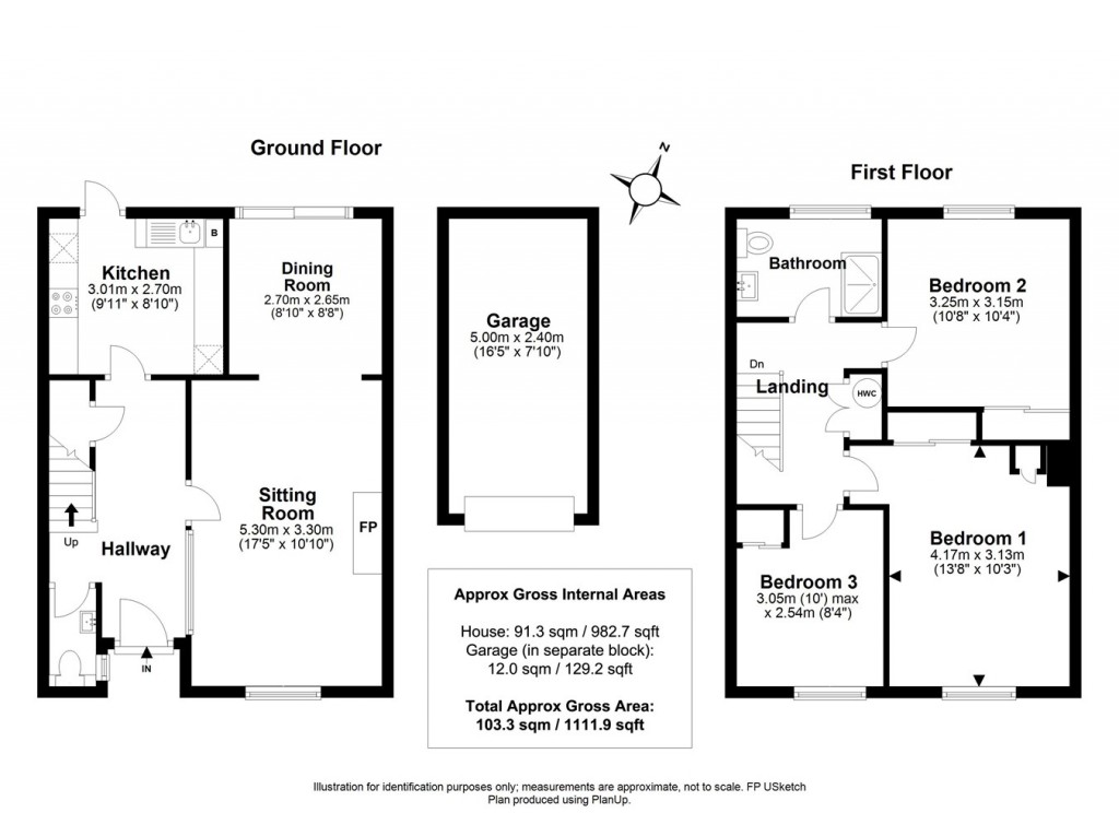Floorplans For Courtenay Place, Lymington, SO41