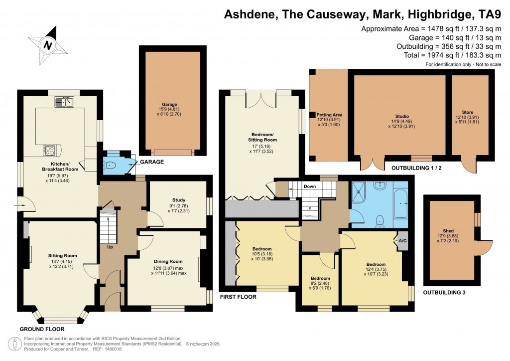 Floorplans For The Causeway, Mark, Somerset