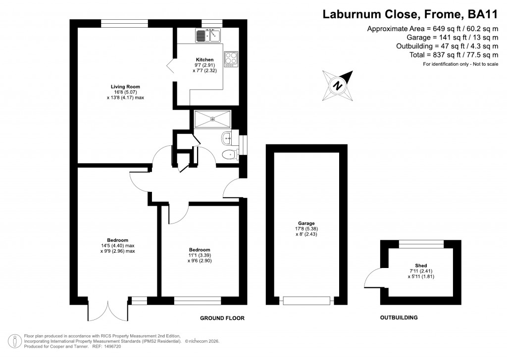 Floorplans For Laburnum Close, Frome, Somerset