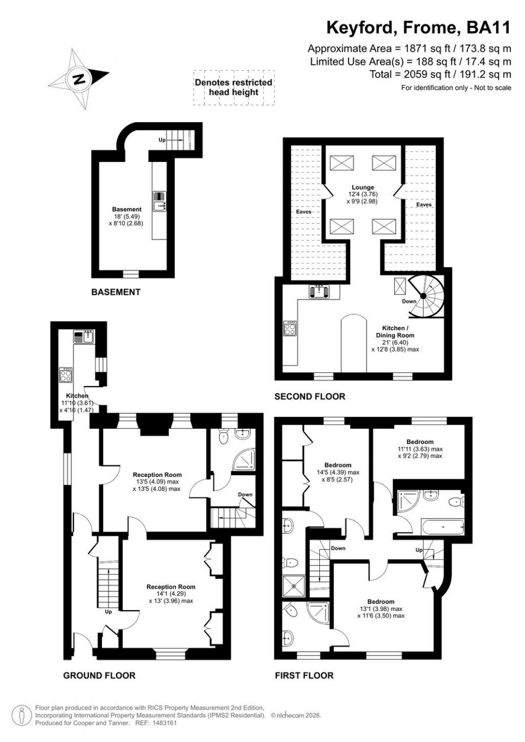 Floorplans For Keyford, Frome, Somerset